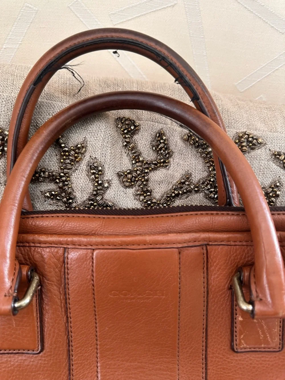 Coach Leather Weekender Bag - Brown - Picture 4 of 11
